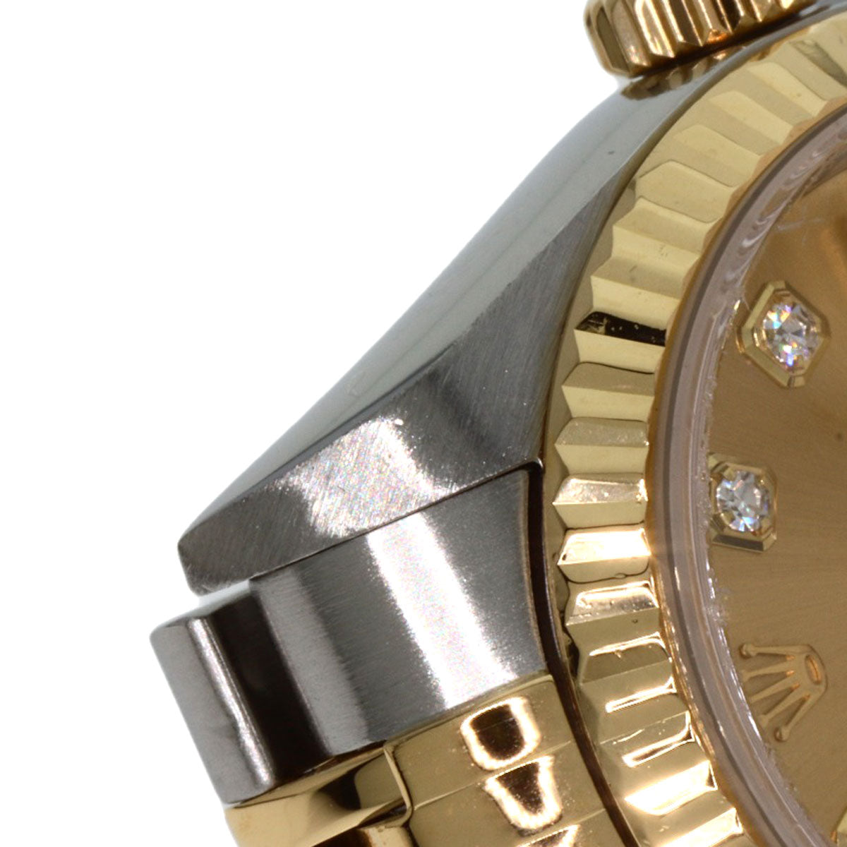 ROLEX ロレックス 79173G デイトジャスト 10P ダイヤモンド 腕時計 SS レディース 中古