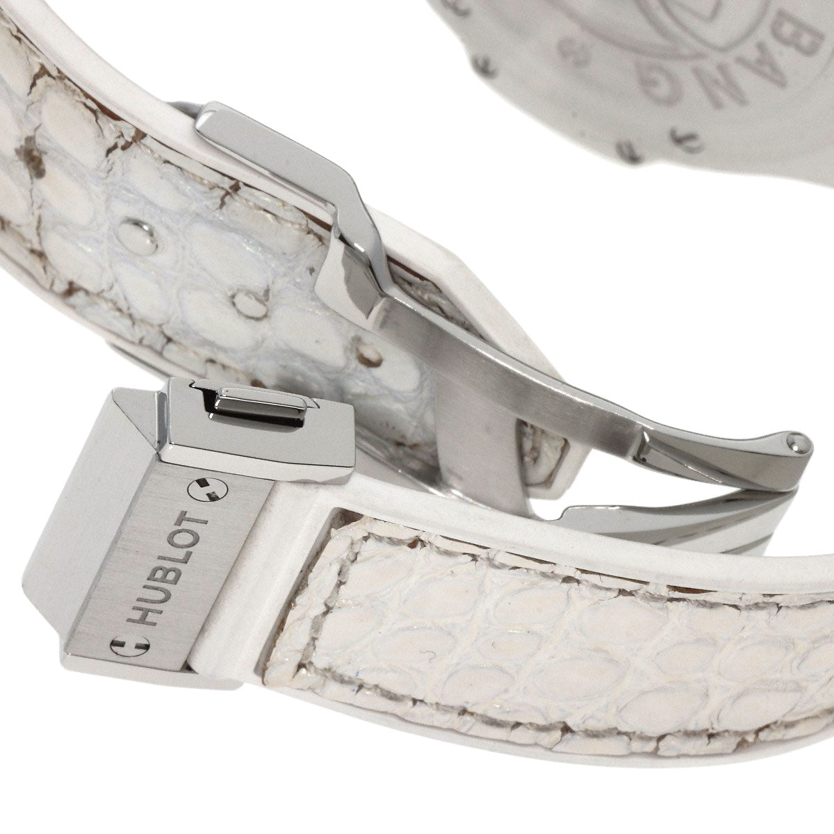 HUBLOT ウブロ 361.SE.6010.RW.1104 ビッグバン オールホワイト マザーオブパール 腕時計 SS レディース 中古