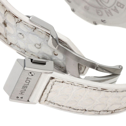 HUBLOT ウブロ 361.SE.6010.RW.1104 ビッグバン オールホワイト マザーオブパール 腕時計 SS レディース 中古