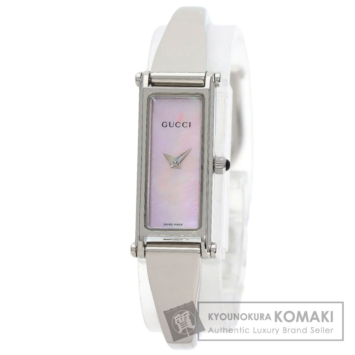 GUCCI グッチ 1500L スクエアフェイス 腕時計 SS レディース 中古