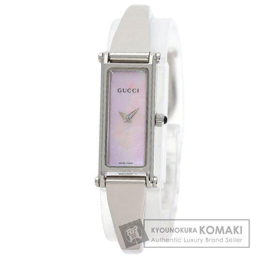 GUCCI グッチ 1500L スクエアフェイス 腕時計 SS レディース 中古