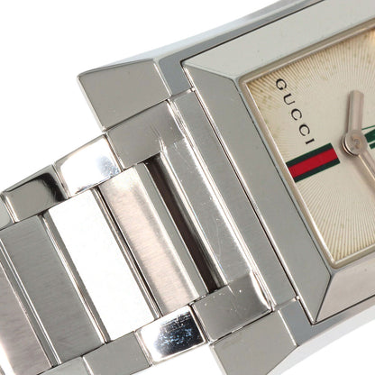 GUCCI グッチ 111L スクエアフェイス 腕時計 SS レディース 中古