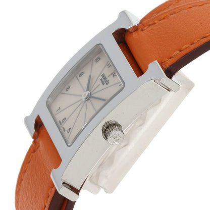 HERMES エルメス HH1.210 Hウォッチ ドゥブルトゥール 腕時計 SS レディース 中古