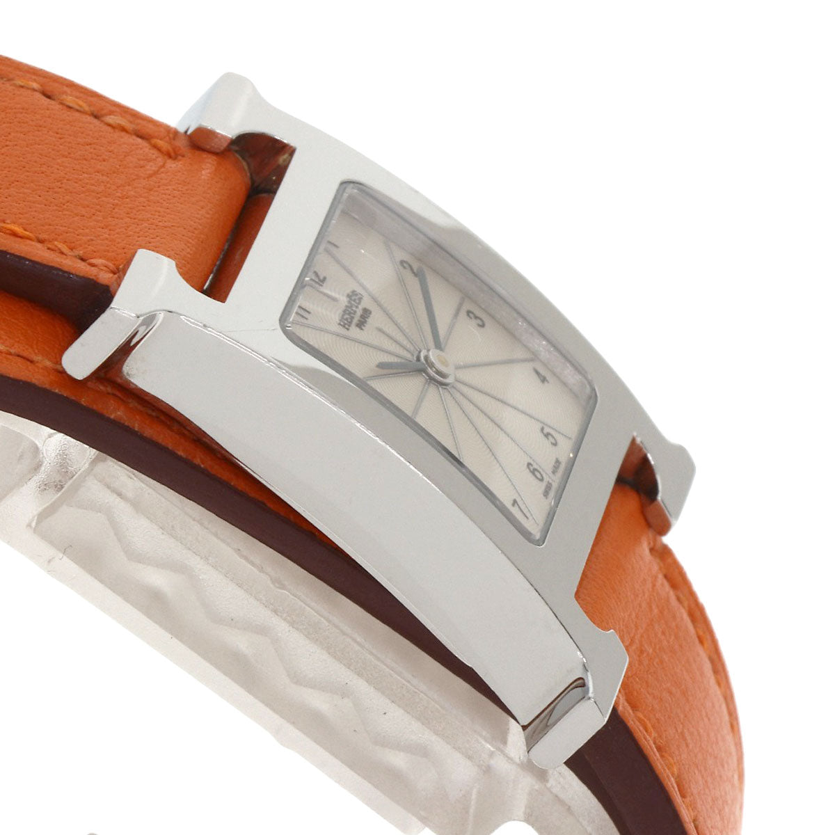 HERMES エルメス HH1.210 Hウォッチ ドゥブルトゥール 腕時計 SS レディース 中古