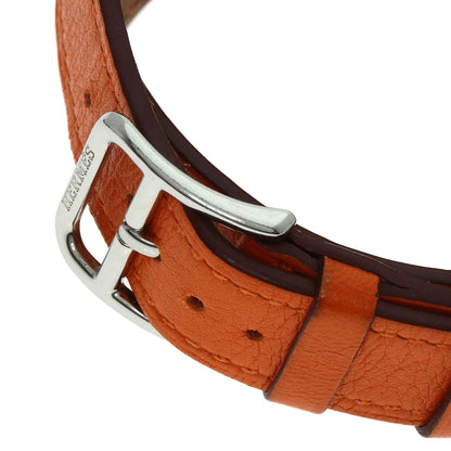 HERMES エルメス HH1.210 Hウォッチ ドゥブルトゥール 腕時計 SS レディース 中古