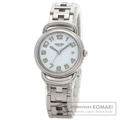 HERMES エルメス PU2.210 プルマン 腕時計 SS レディース 中古