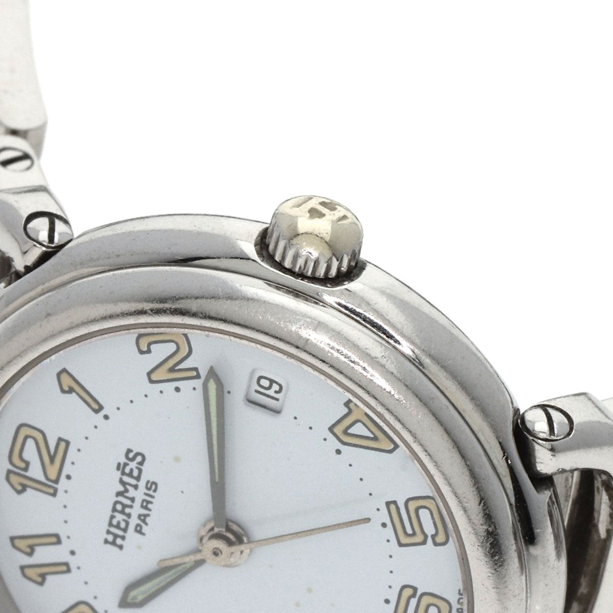 HERMES エルメス PU2.210 プルマン 腕時計 SS レディース 中古