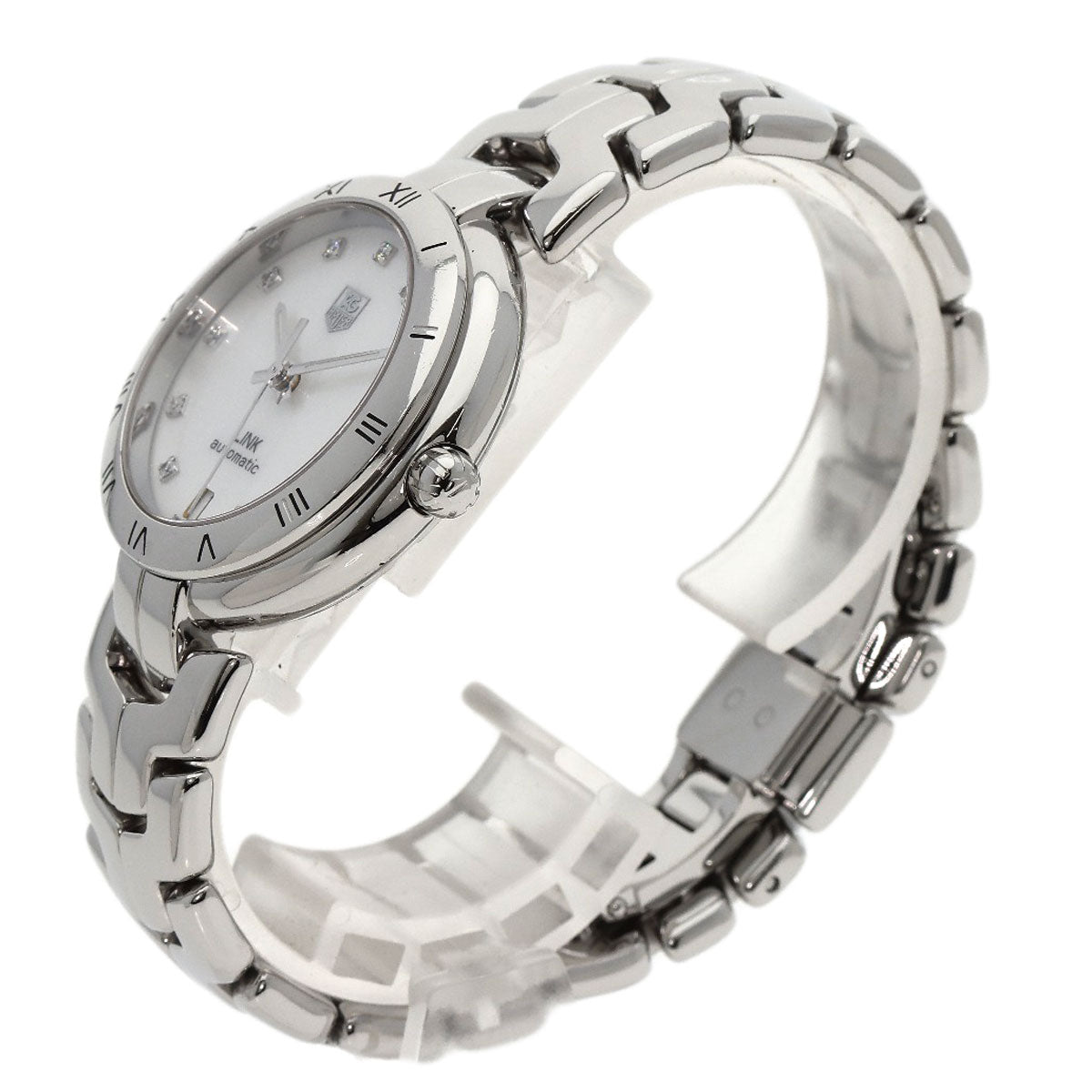 TAG HEUER タグホイヤー WAT2315 リンク キャリバー7 11P ダイヤモンド 腕時計 SS メンズ 中古