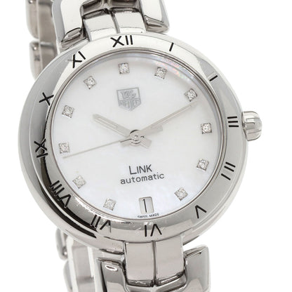 TAG HEUER タグホイヤー WAT2315 リンク キャリバー7 11P ダイヤモンド 腕時計 SS メンズ 中古