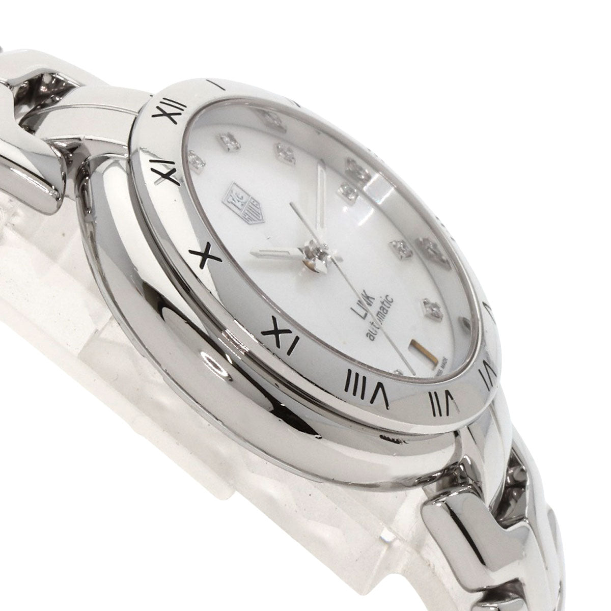 TAG HEUER タグホイヤー WAT2315 リンク キャリバー7 11P ダイヤモンド 腕時計 SS メンズ 中古