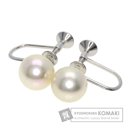 MIKIMOTO ミキモト アコヤパール 真珠 イヤリング K18WG レディース 中古