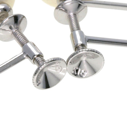 MIKIMOTO ミキモト アコヤパール 真珠 イヤリング K18WG レディース 中古