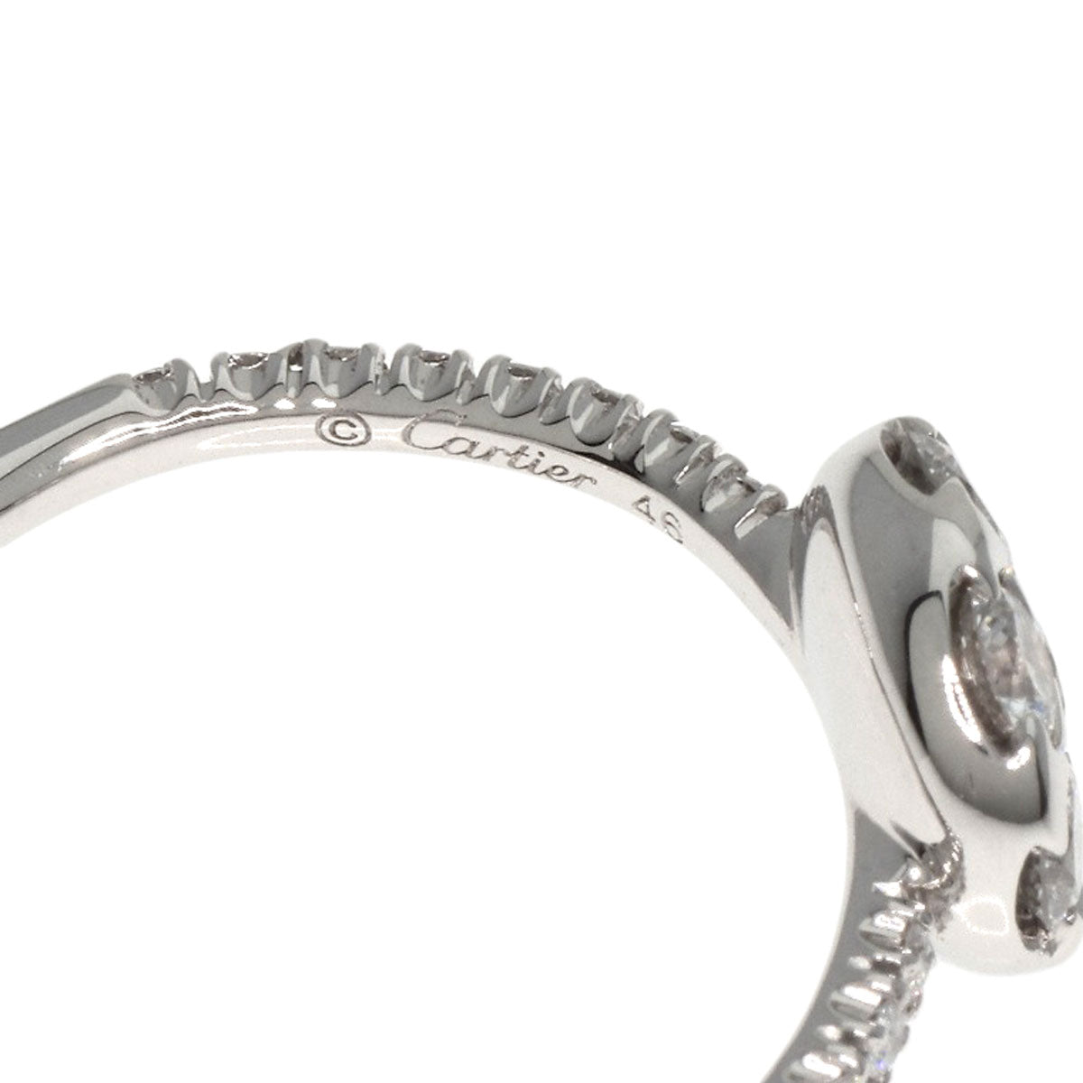 CARTIER カルティエ エタンセル ドゥ カルティエ ダイヤモンド #46 リング・指輪 K18WG レディース 中古