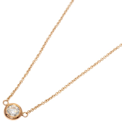 TIFFANY&Co. ティファニー バイザヤード ダイヤモンド ネックレス K18PG レディース 中古