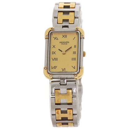 HERMES エルメス CR1.220 クロアジュール 腕時計 SS レディース 中古
