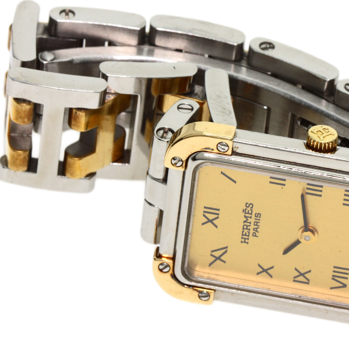 HERMES エルメス CR1.220 クロアジュール 腕時計 SS レディース 中古