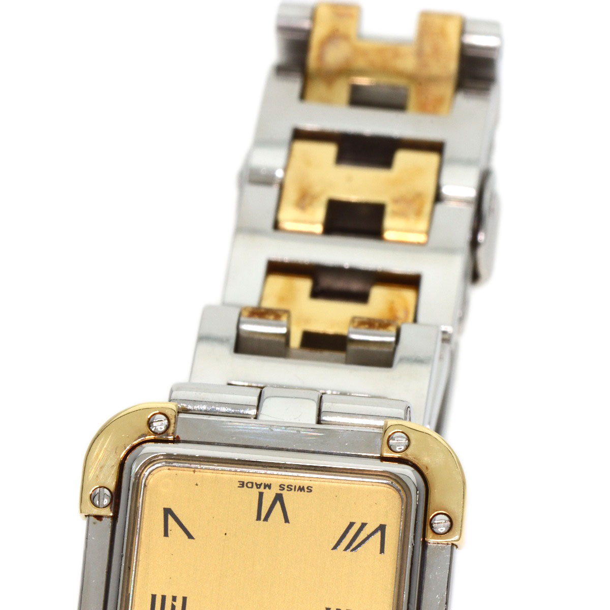 HERMES エルメス CR1.220 クロアジュール 腕時計 SS レディース 中古