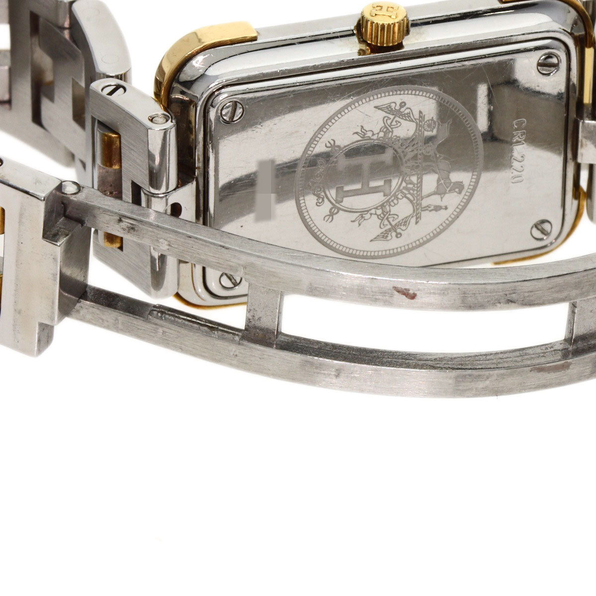 HERMES エルメス CR1.220 クロアジュール 腕時計 SS レディース 中古