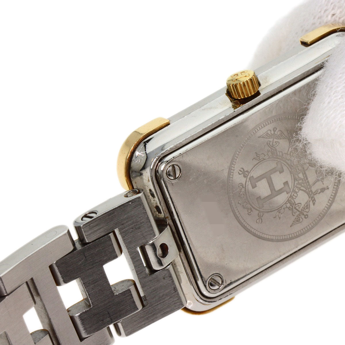 HERMES エルメス CR1.220 クロアジュール 腕時計 SS レディース 中古