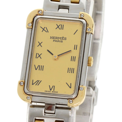 HERMES エルメス CR1.220 クロアジュール 腕時計 SS レディース 中古