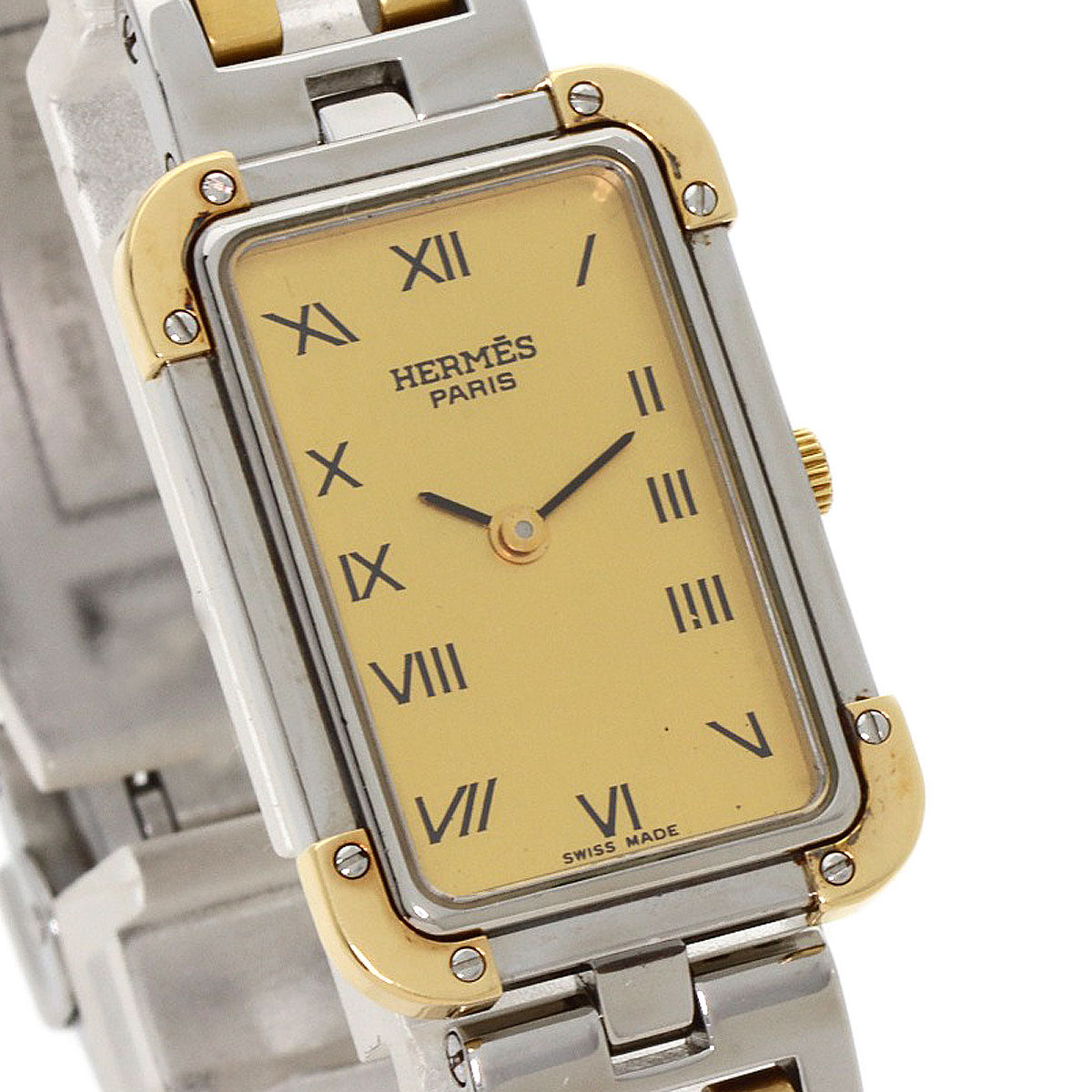 HERMES エルメス CR1.220 クロアジュール 腕時計 SS レディース 中古