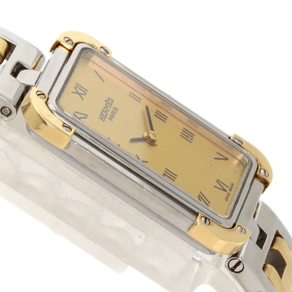 HERMES エルメス CR1.220 クロアジュール 腕時計 SS レディース 中古