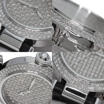 CARTIER カルティエ WJ108251 パシャ 32mm ダイヤモンド メーカーコンプリート 腕時計 K18WG レディース 中古