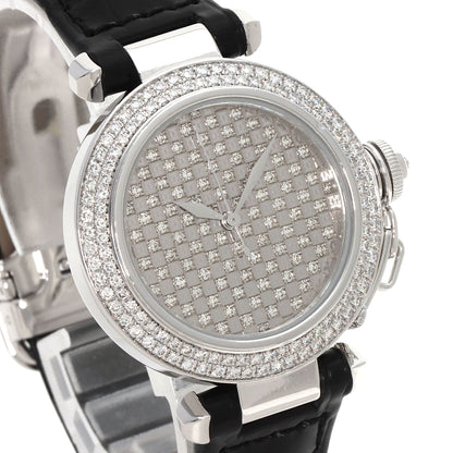 CARTIER カルティエ WJ108251 パシャ 32mm ダイヤモンド メーカーコンプリート 腕時計 K18WG レディース 中古