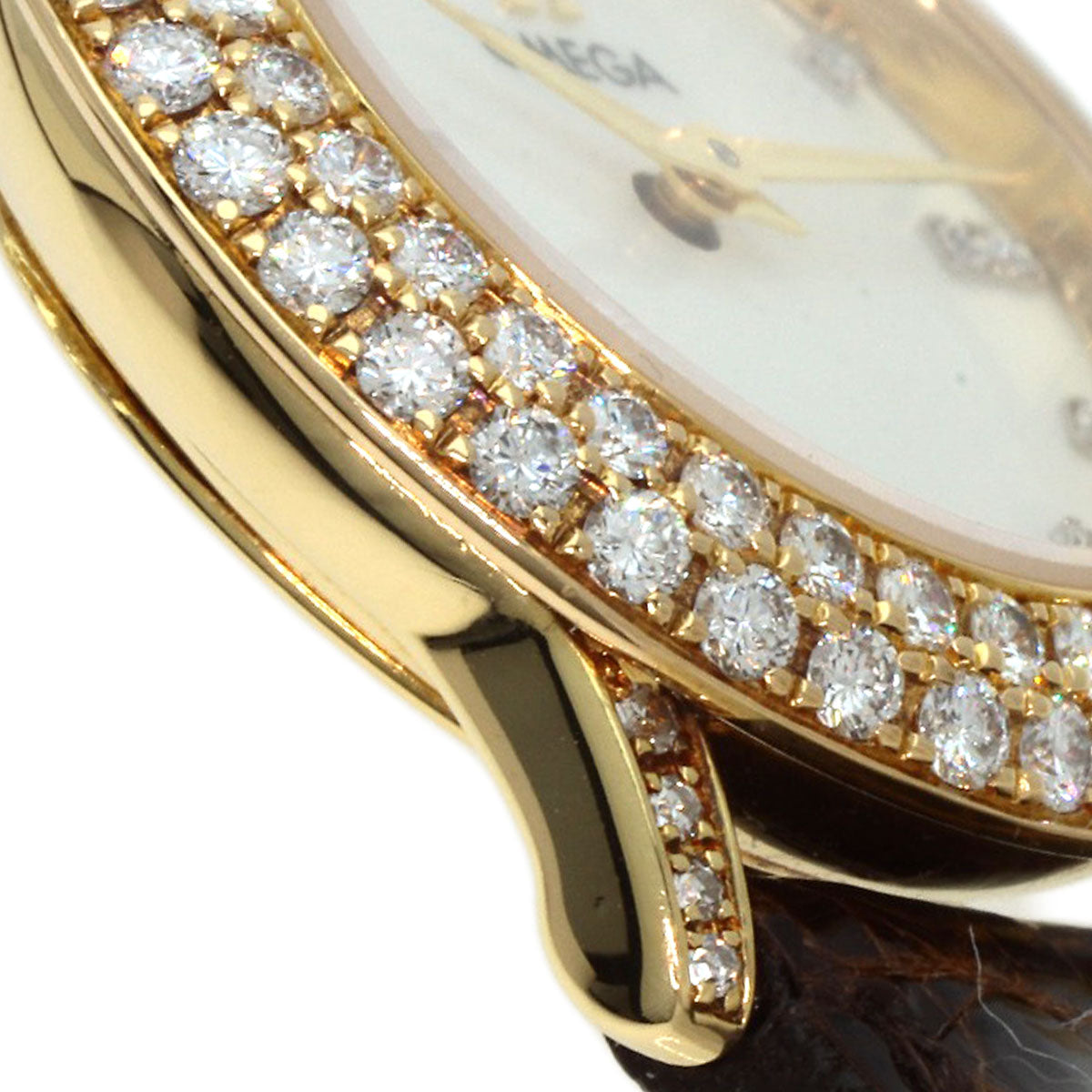 OMEGA オメガ 5951055 デビル 腕時計 K18YG レディース 中古