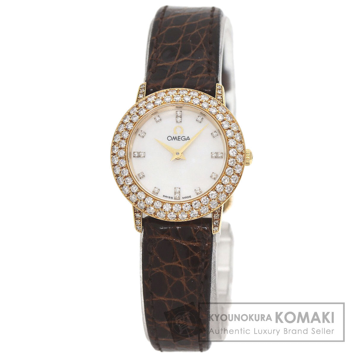 OMEGA オメガ 5951055 デビル 腕時計 K18YG レディース 中古