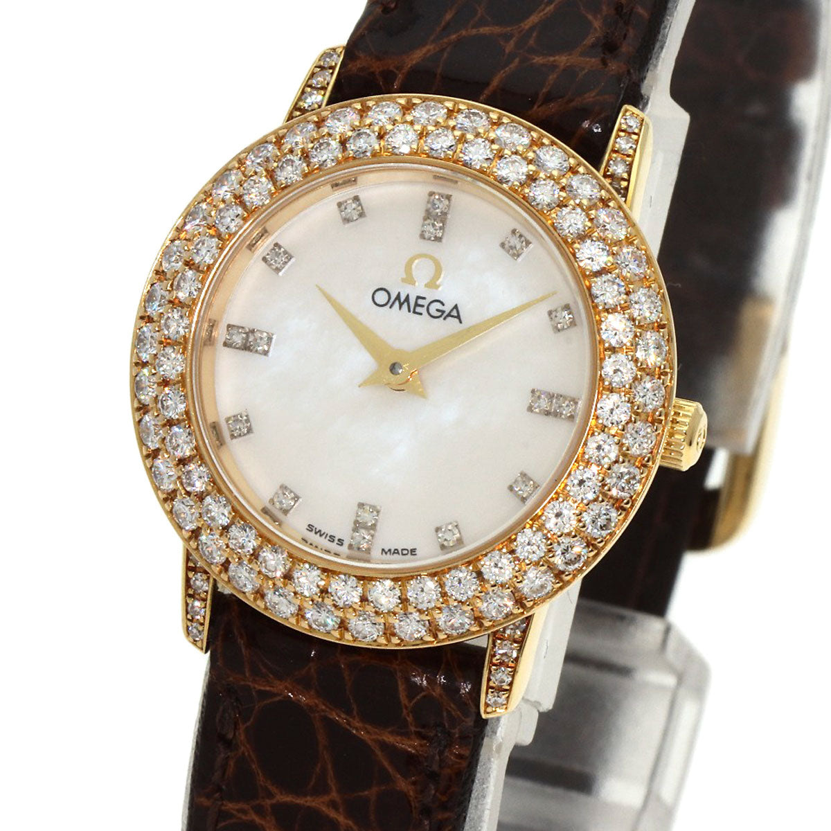 OMEGA オメガ 5951055 デビル 腕時計 K18YG レディース 中古