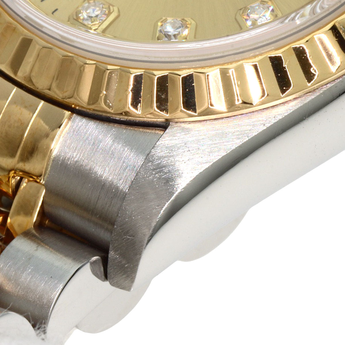 ROLEX ロレックス 69173G デイトジャスト 10P ダイヤモンド 腕時計 SS レディース 中古
