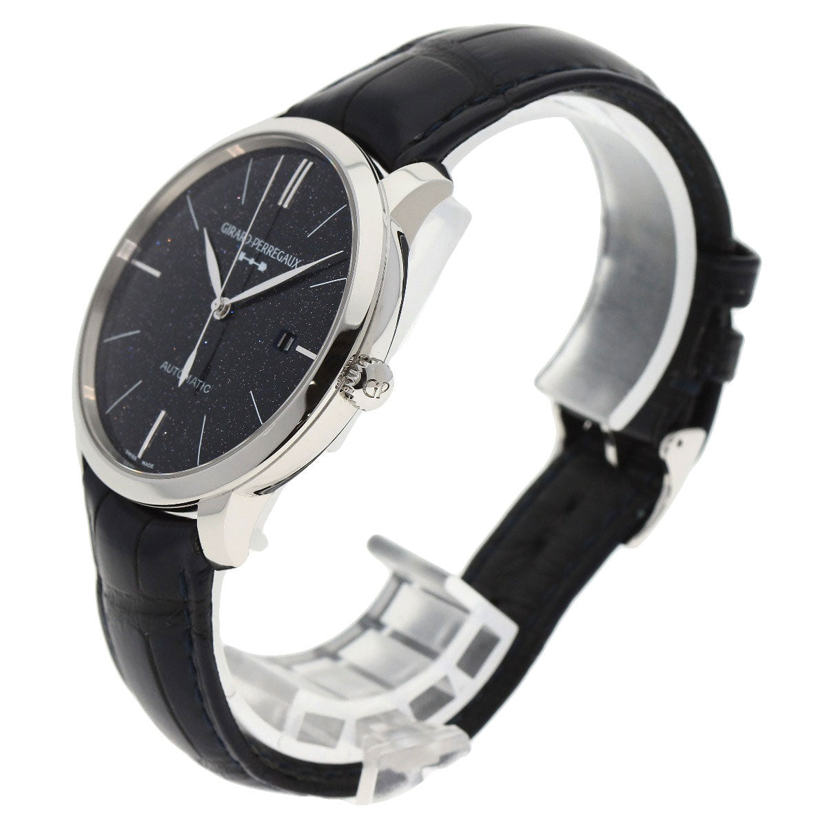 GIRARD-PERREGAUX ジラール・ペルゴ 49555-11-435-BB4A 1966 オリオン アヴェンチュリン 腕時計 SS メンズ 中古