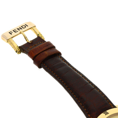 FENDI フェンディ 850G ラウンドフェイス 腕時計 GP メンズ 中古