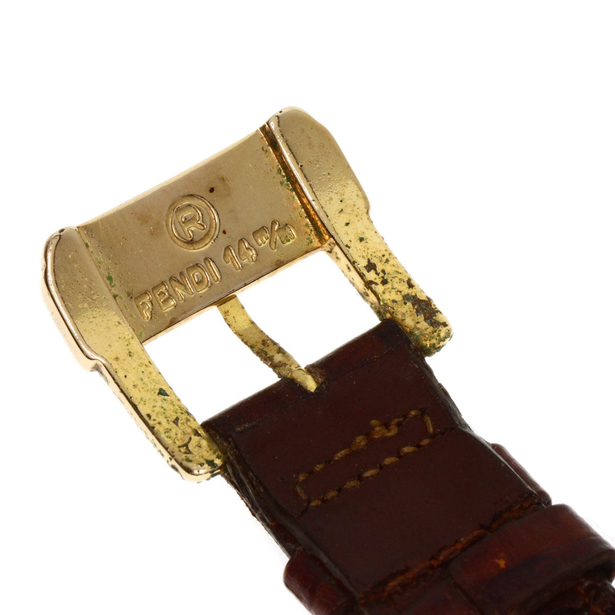 FENDI フェンディ 850G ラウンドフェイス 腕時計 GP メンズ 中古