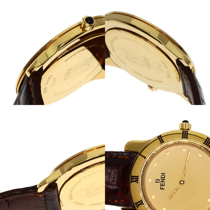 FENDI フェンディ 850G ラウンドフェイス 腕時計 GP メンズ 中古
