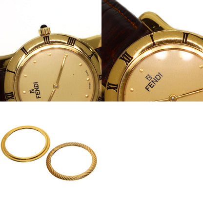 FENDI フェンディ 850G ラウンドフェイス 腕時計 GP メンズ 中古