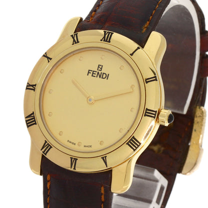 FENDI フェンディ 850G ラウンドフェイス 腕時計 GP メンズ 中古