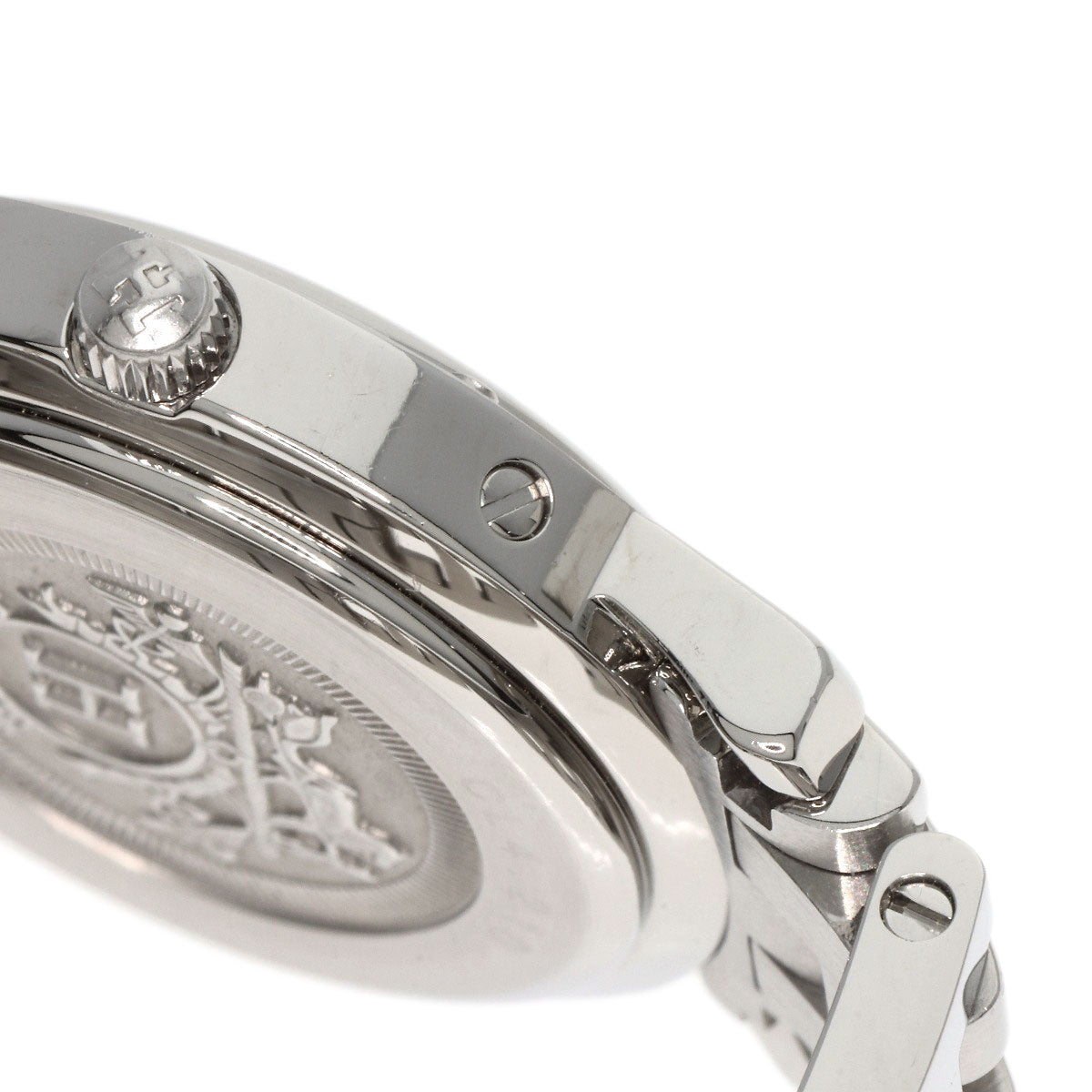 HERMES エルメス CL4.210 クリッパー ナクレ 腕時計 SS レディース 中古