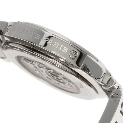HERMES エルメス CL4.210 クリッパー ナクレ 腕時計 SS レディース 中古
