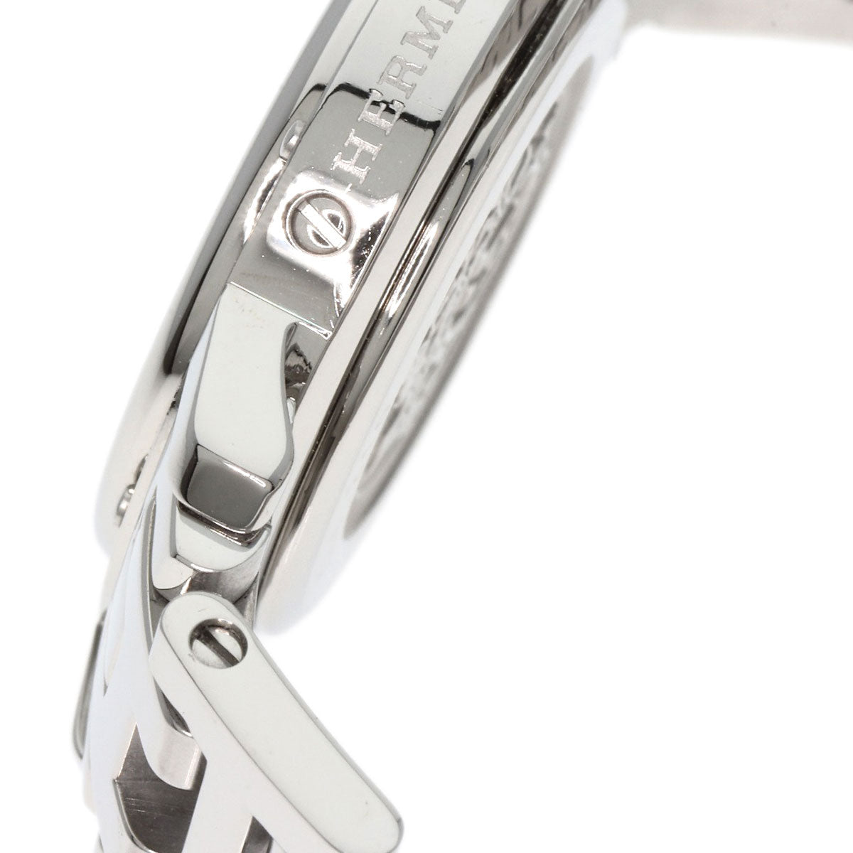 HERMES エルメス CL4.210 クリッパー ナクレ 腕時計 SS レディース 中古