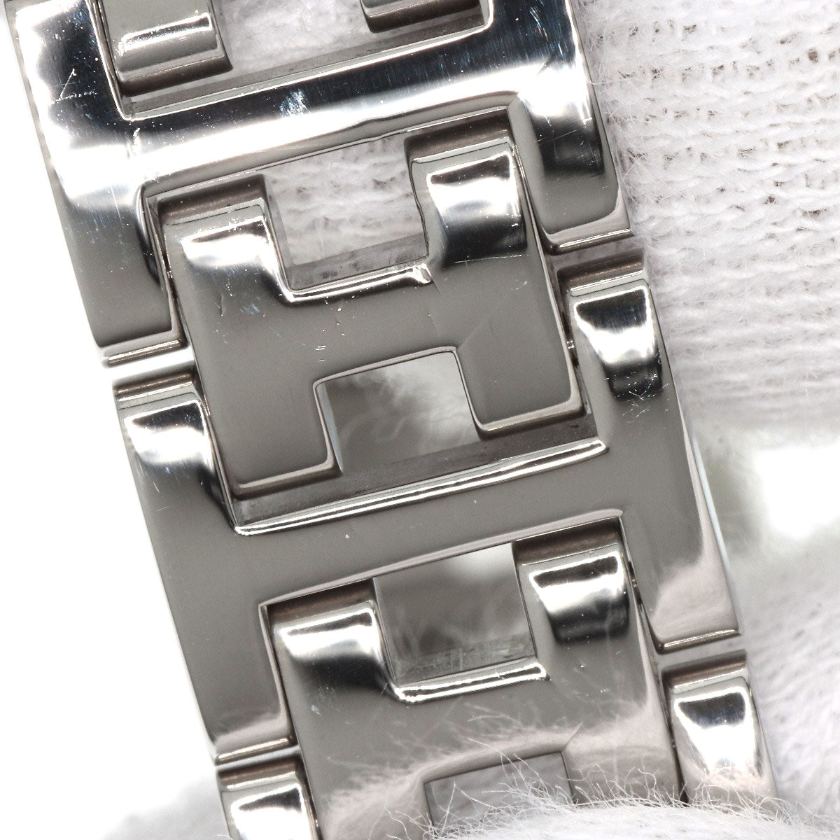 HERMES エルメス CL4.210 クリッパー ナクレ 腕時計 SS レディース 中古
