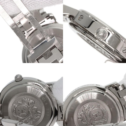 HERMES エルメス CL4.210 クリッパー ナクレ 腕時計 SS レディース 中古