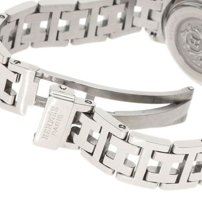 HERMES エルメス CL4.210 クリッパー ナクレ 腕時計 SS レディース 中古