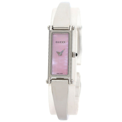 GUCCI グッチ 1500L スクエアフェイス 腕時計 SS レディース 中古