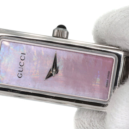 GUCCI グッチ 1500L スクエアフェイス 腕時計 SS レディース 中古