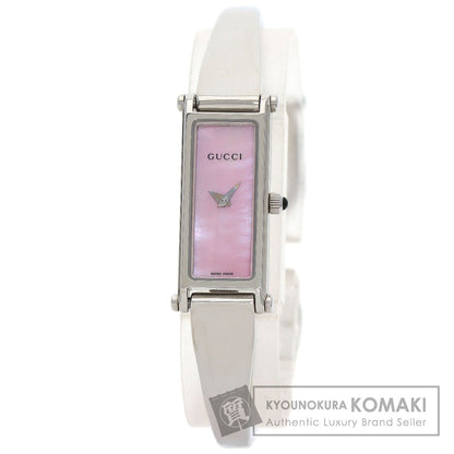 GUCCI グッチ 1500L スクエアフェイス 腕時計 SS レディース 中古
