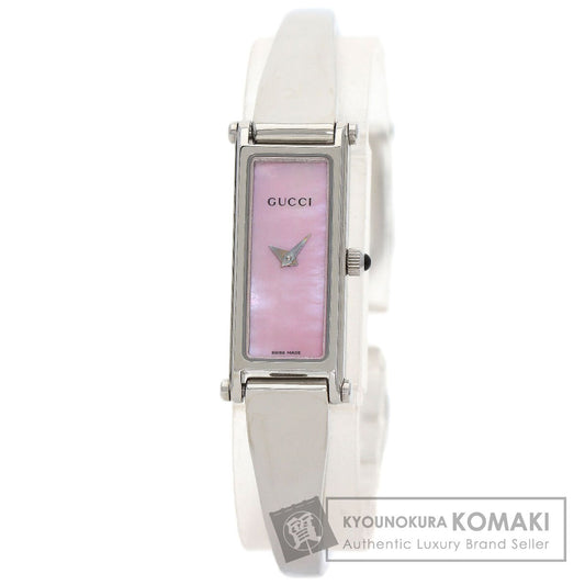 GUCCI グッチ 1500L スクエアフェイス 腕時計 SS レディース 中古