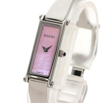 GUCCI グッチ 1500L スクエアフェイス 腕時計 SS レディース 中古