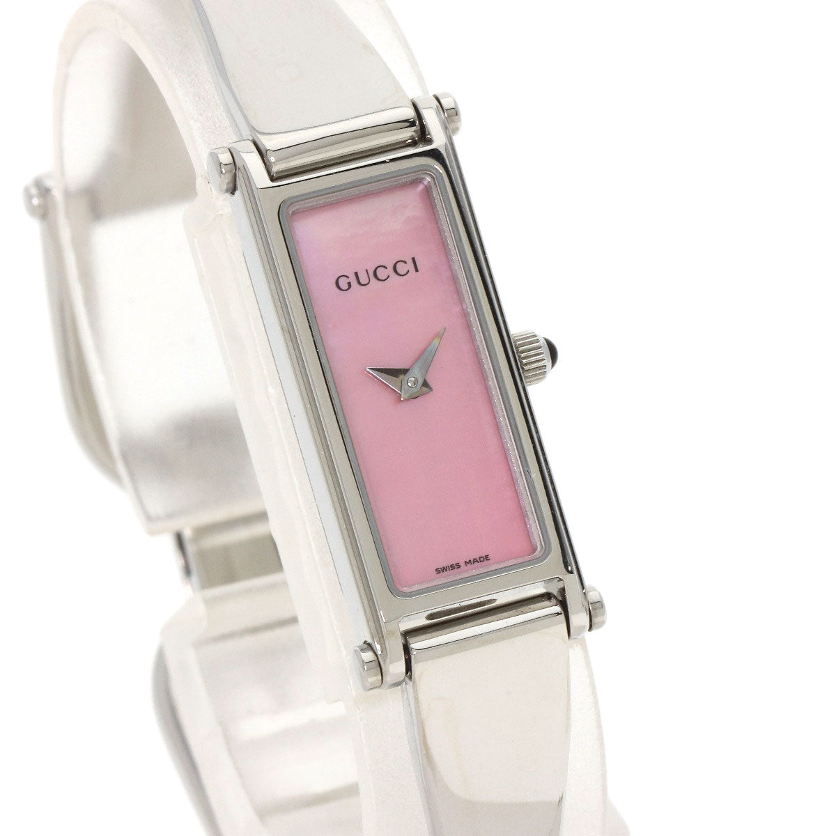 GUCCI グッチ 1500L スクエアフェイス 腕時計 SS レディース 中古